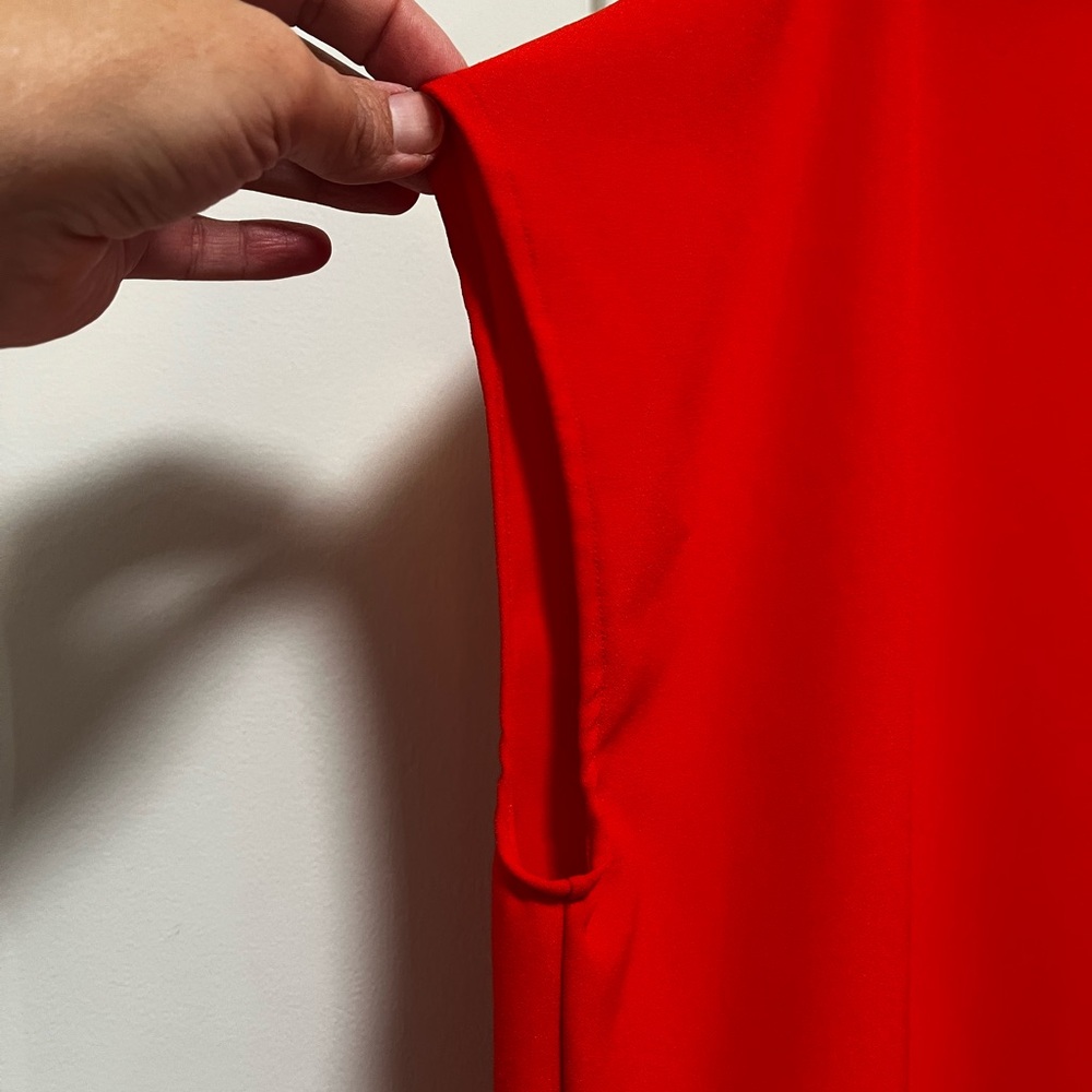 Buckley K Red Tunic with Embroidered Trim Pockets – Size M - Picture 8 of 10